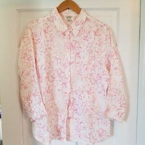 Floral linen top